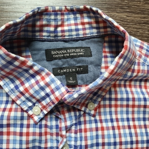 Banana Republic Camden Fit Men's Long Sleeve Dress Shirt - Small - Picture 3 of 7